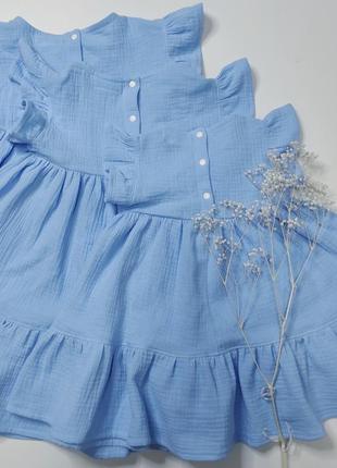 Муслінова сукня. дитячий літній сарафан. мусліновий сарафан.6 фото