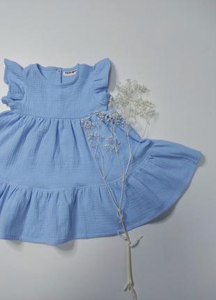Муслінова сукня. дитячий літній сарафан. мусліновий сарафан.2 фото