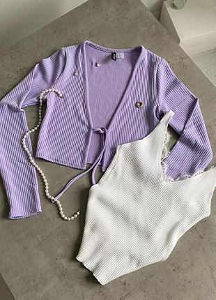 Кофта вкорочена на зав‘язках