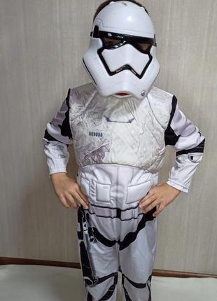Карнавальный костюм штурмовик с маской звездные войны . костюм штурмовик  star wars1 фото