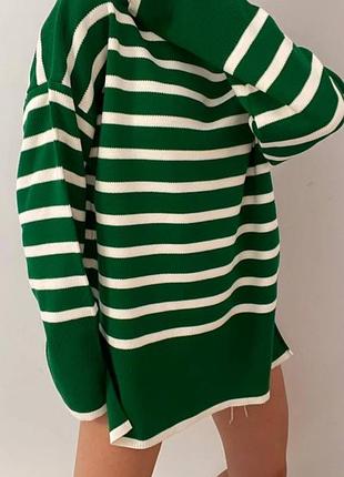 Улюблені светри-туніки у смужку з горлом 🥰