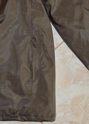 Брендовая утепленная куртка с меховым капюшоном и карманами style inc синтепон3 фото