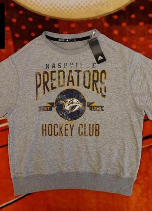 💯🏒🥅 оригінал. світшот adidas vintage crew x nhl nashville predators.