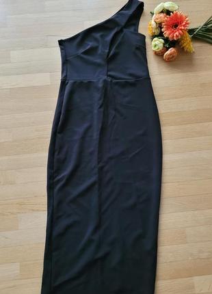 Асиметрична сукня плаття міді на одне плече2 фото