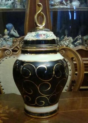 Красивая ваза роспись фарфор бельгия2 фото