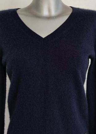 Кашеміровий светр  tommy hilfiger темно-синього кольору7 фото