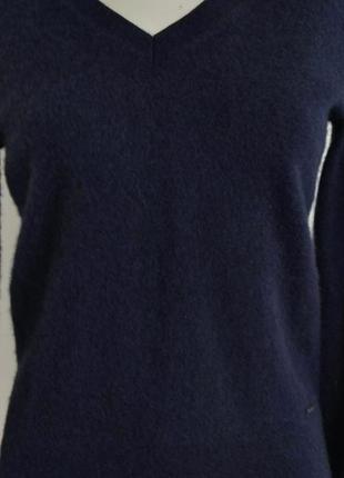 Кашеміровий светр  tommy hilfiger темно-синього кольору8 фото