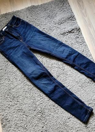 Сині скінні  zara висока посадка