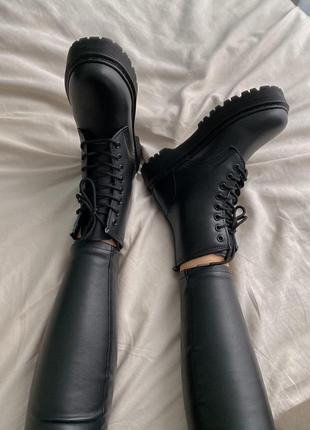 Жіночі черевики dr. martens jadon black  3 зима / smb