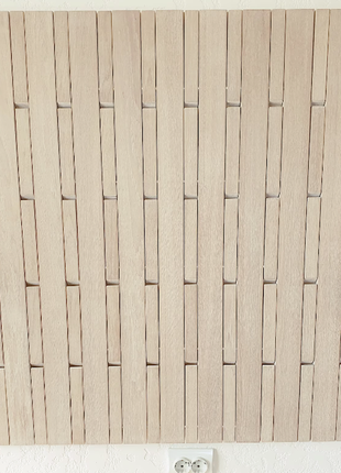 Вішалка настінна дерев'яна з відкидними гачками3 фото