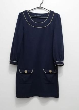 Трикотажне сине плаття, сукня