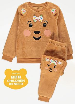 Тепла флісова піжамка george на 18-24 місяці