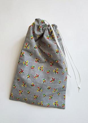 Еко мішок сумка торбинка для зберігання взуття тя одягу органайзер чехол - 41×26 см