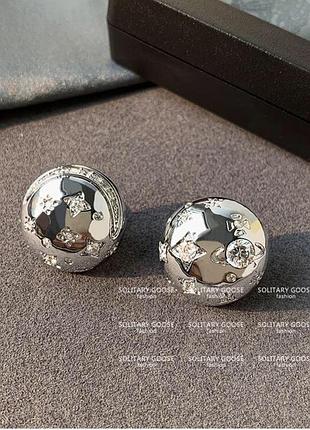 Сережки в стилі chanel 6