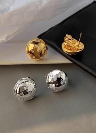 Сережки в стилі chanel 3