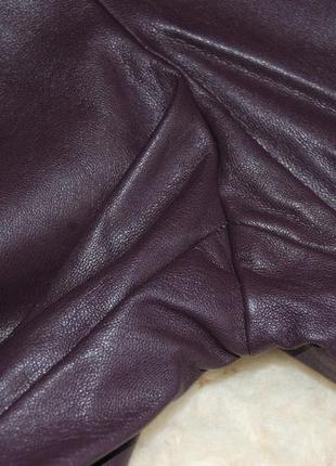 Сливові кожані штани /легінси /брюки з екокожа висока посадка  next в ідеалі9 фото