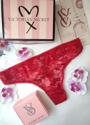 Victoria's secret original s m ажурные трусики стринги