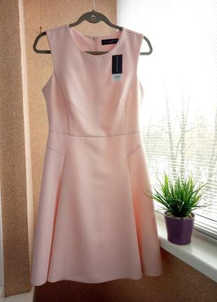 Красивое платье нюдового цвета2 фото