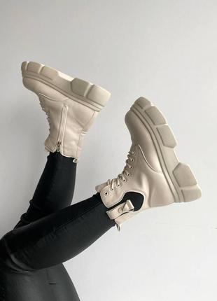 Жіночі черевики boot winter beige зима / smb