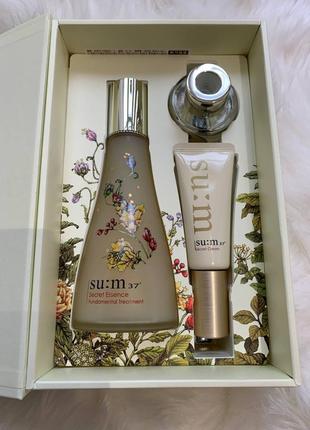 Набір антивікових відновлювальних засобів su:m37 secret essence fundamental treatment special set