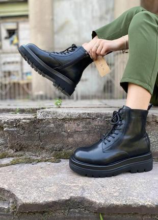 Жіночі черевики жііночі ботінки на флісі зима / smb