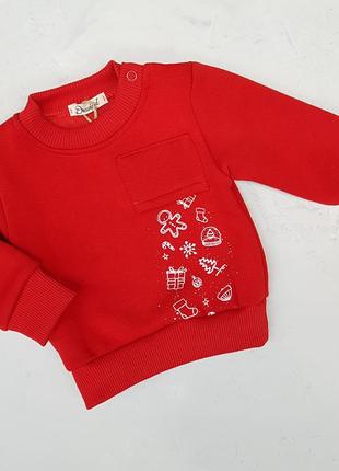 Світшот на флісі новорічний