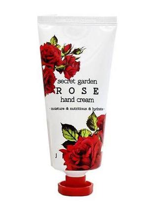 Крем для рук с экстрактом розы jigott secret garden rose hand cream 100 мл1 фото