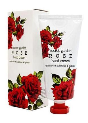 Крем для рук с экстрактом розы jigott secret garden rose hand cream 100 мл2 фото