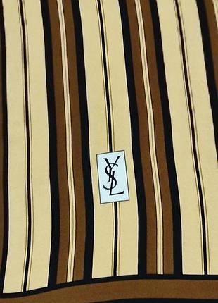 Шовкова хустка yves saint laurent4 фото