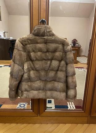 Шубка автоледи медовая норка s-м