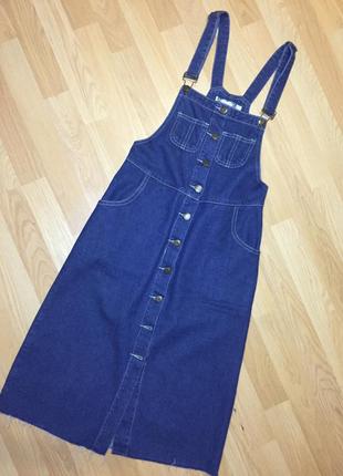 Джинсовый комбинезон boohoo,zara