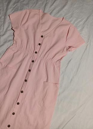 Платье пудрово розовое4 фото