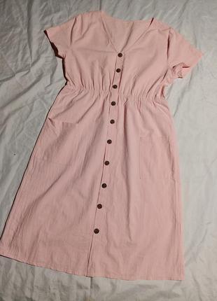 Платье пудрово розовое2 фото