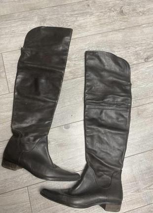 Ботфорди натуральна шкіра італія