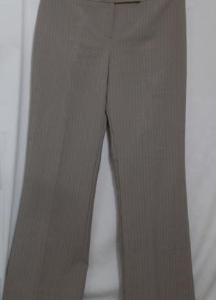 Новые брюки легкие кофейные в полоску 'dorothy perkins' 46-48р1 фото