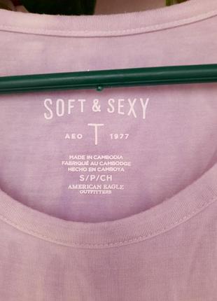 Футболка/топ сиреневый 36s вискоза 95%5 фото