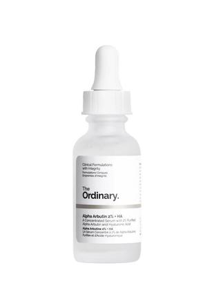 Сироватка для освітлення the ordinary – alpha arbutin 2% + ha, 30 мл