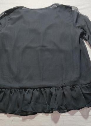 Жіноча однотонна блуза вільного крою blue motion, розмір m (40/42), чорний10 фото