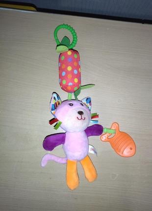 Підвісна іграшка з дзвіночком котик skk baby6 фото