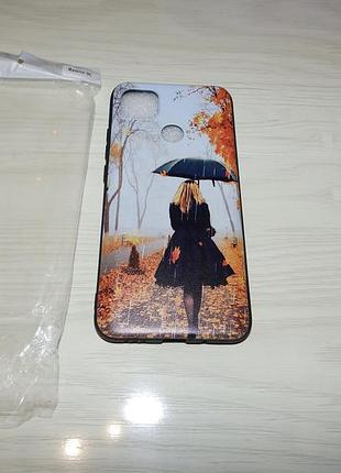 Чохол для Iphone 15 pro max захисне скло дівчина з парасолькою3 фото