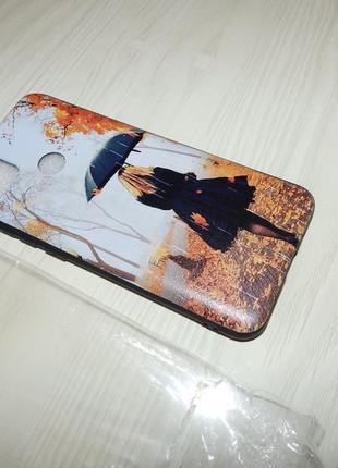 Чохол для Iphone 15 pro max захисне скло дівчина з парасолькою4 фото