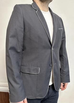 Сірий піджак пиджак жакет3 фото