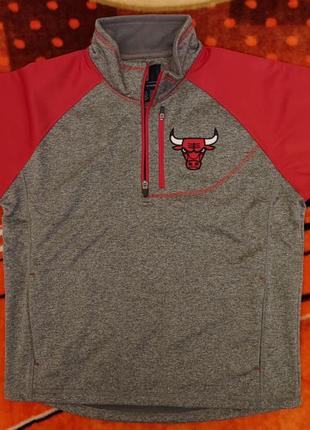 💯🏀 оригінал.потужний теплий пуловер glll x nba chicago bulls на флісі та з кишенями.2 фото