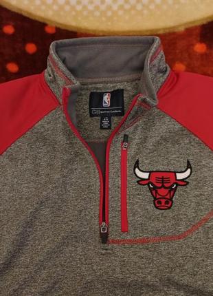 💯🏀 оригінал.потужний теплий пуловер glll x nba chicago bulls на флісі та з кишенями.4 фото