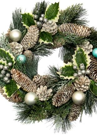 Вінок «яловий з шишками та кульками»