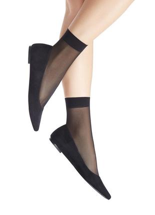 Жіночі шкарпетки щільність 20 den колір чорний єдиний розмір 2 пари (80415)