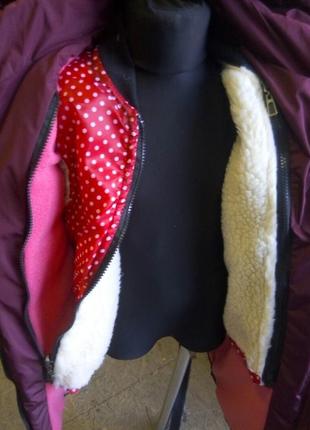 Куртка подовжена, пальто зимове для дівчат р 104,110,1163 фото