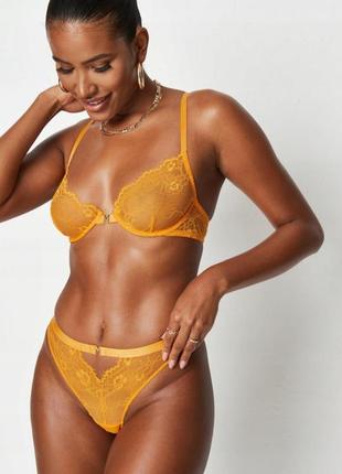 Кружевные трусики бразилиана missguided (uk 12/eu 40/l)