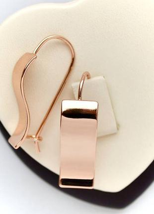 Позолочені сережки медичне золото подарунок позолоченные серьги медицинское золото подарок