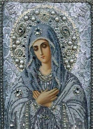 Набір алмазної вишивки "ікона розчулення богородиця", повна викладка, мозаїка 5d, 30х40 см